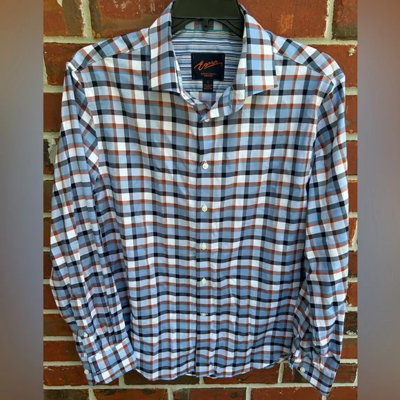 Egara | Shirts | Egara Slim Fit Non Iron Mens Long Sleeve Button Down Shirt  Size Large | Poshmark